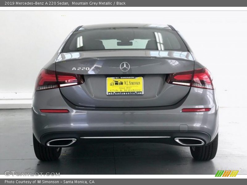 Mountain Grey Metallic / Black 2019 Mercedes-Benz A 220 Sedan