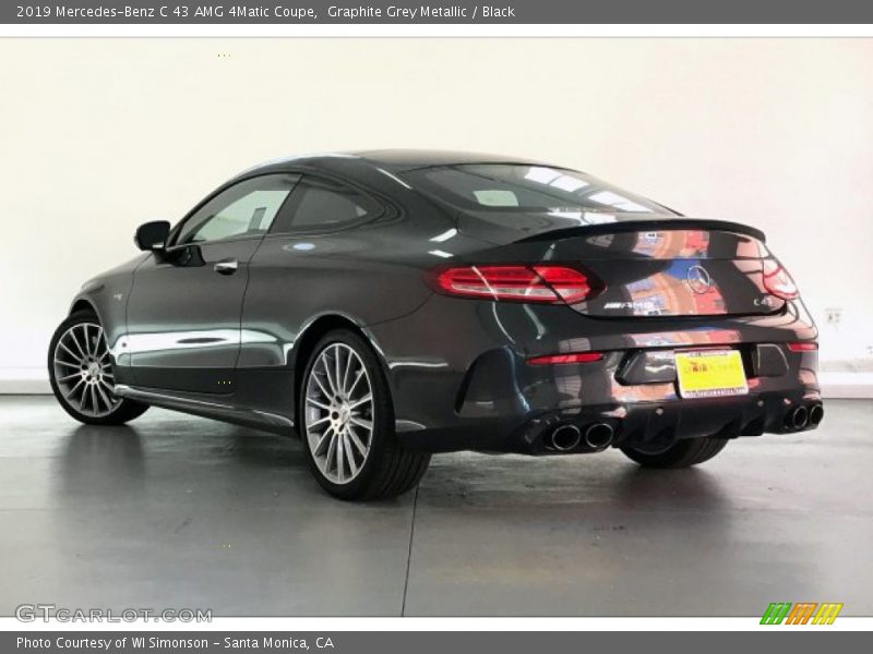 Graphite Grey Metallic / Black 2019 Mercedes-Benz C 43 AMG 4Matic Coupe