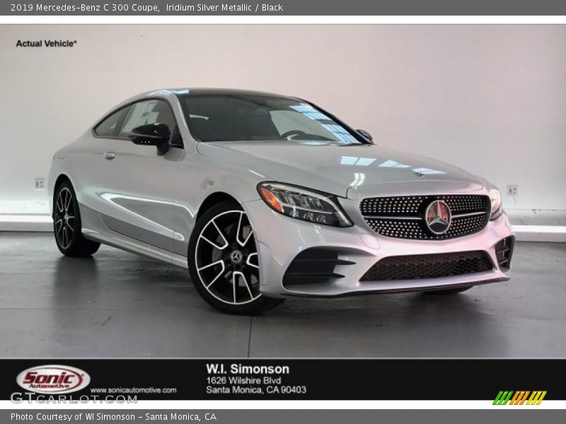Iridium Silver Metallic / Black 2019 Mercedes-Benz C 300 Coupe