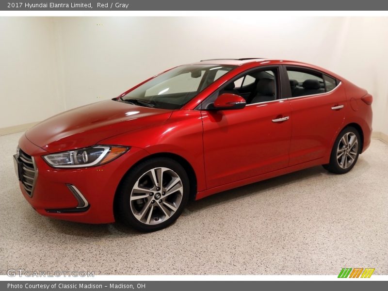 Red / Gray 2017 Hyundai Elantra Limited