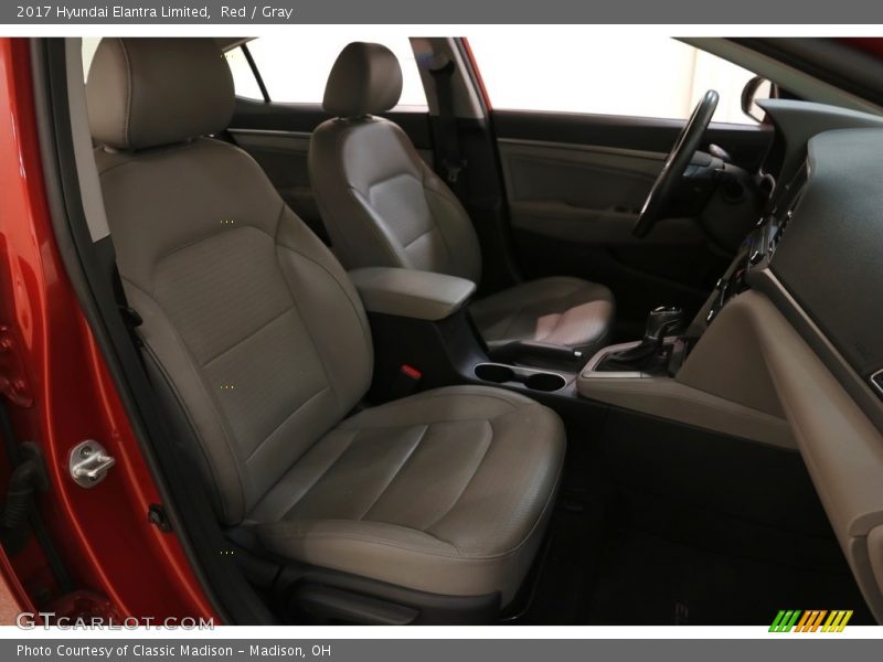 Red / Gray 2017 Hyundai Elantra Limited