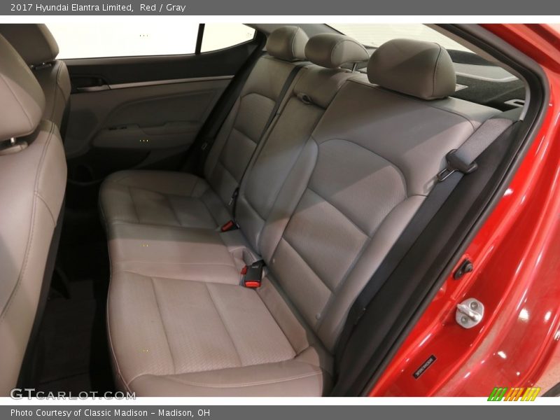 Red / Gray 2017 Hyundai Elantra Limited