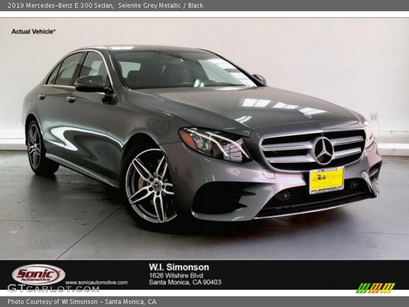 Selenite Grey Metallic / Black 2019 Mercedes-Benz E 300 Sedan