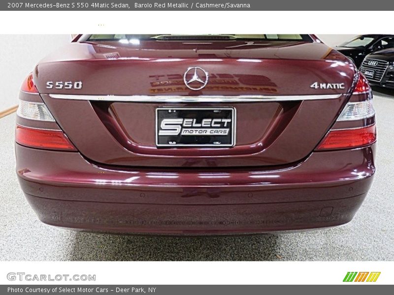 Barolo Red Metallic / Cashmere/Savanna 2007 Mercedes-Benz S 550 4Matic Sedan