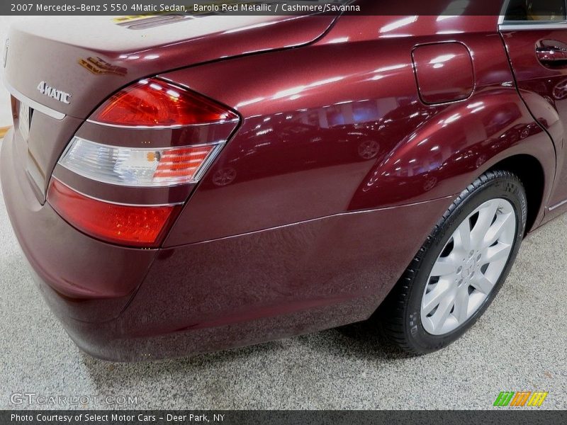 Barolo Red Metallic / Cashmere/Savanna 2007 Mercedes-Benz S 550 4Matic Sedan
