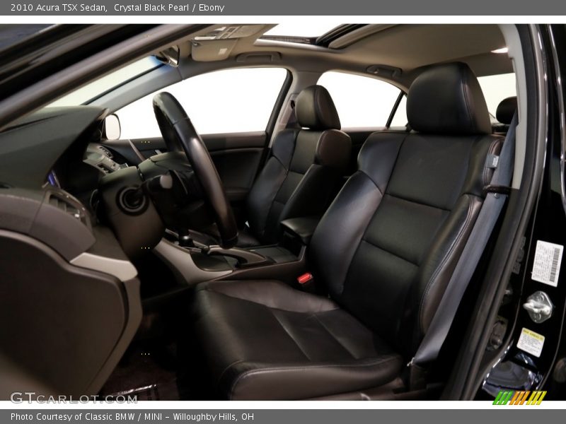 Crystal Black Pearl / Ebony 2010 Acura TSX Sedan