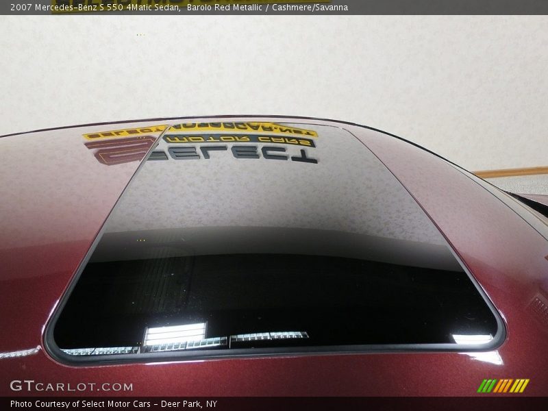 Barolo Red Metallic / Cashmere/Savanna 2007 Mercedes-Benz S 550 4Matic Sedan
