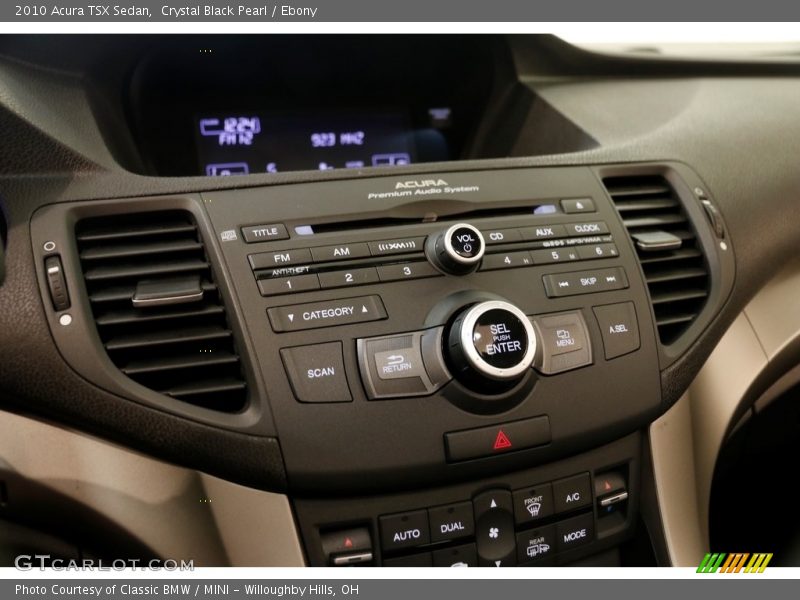 Crystal Black Pearl / Ebony 2010 Acura TSX Sedan
