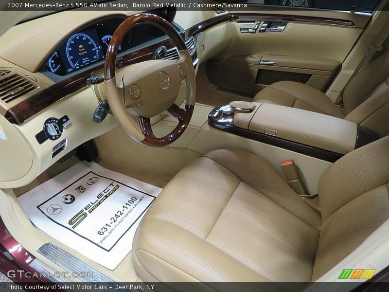 Barolo Red Metallic / Cashmere/Savanna 2007 Mercedes-Benz S 550 4Matic Sedan