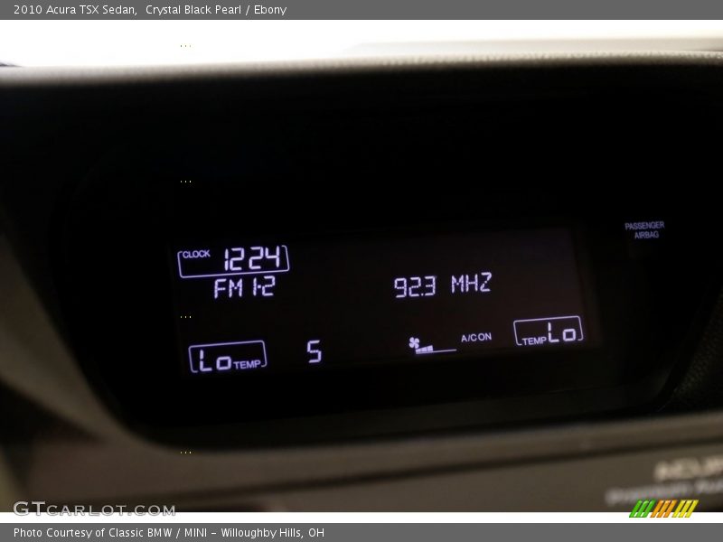 Crystal Black Pearl / Ebony 2010 Acura TSX Sedan
