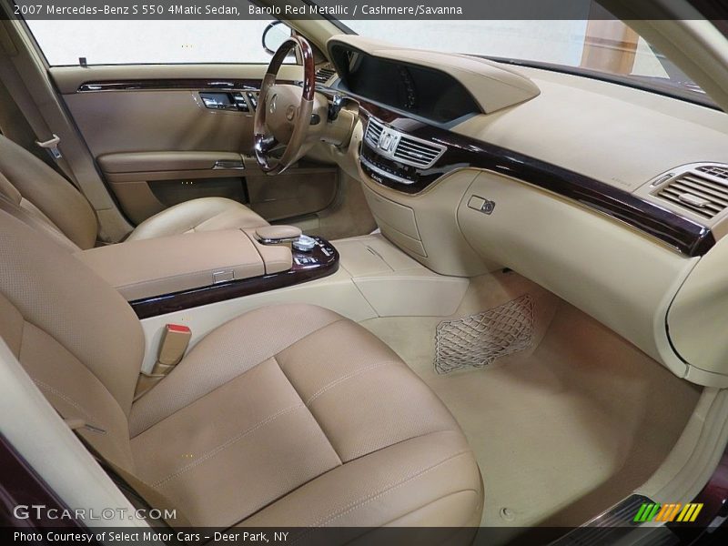 Barolo Red Metallic / Cashmere/Savanna 2007 Mercedes-Benz S 550 4Matic Sedan