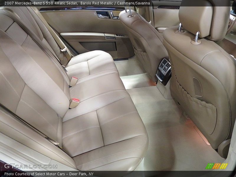 Barolo Red Metallic / Cashmere/Savanna 2007 Mercedes-Benz S 550 4Matic Sedan
