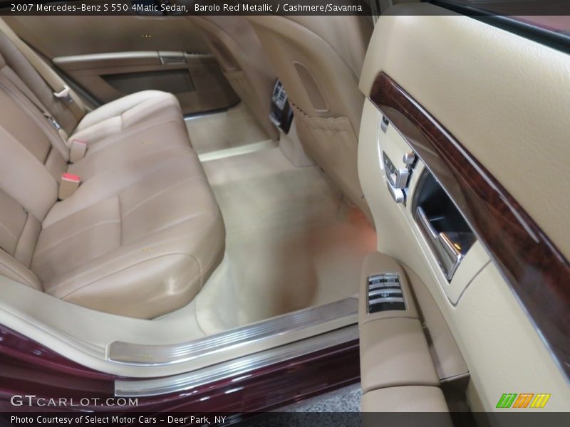 Barolo Red Metallic / Cashmere/Savanna 2007 Mercedes-Benz S 550 4Matic Sedan
