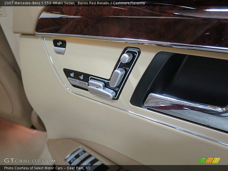 Barolo Red Metallic / Cashmere/Savanna 2007 Mercedes-Benz S 550 4Matic Sedan