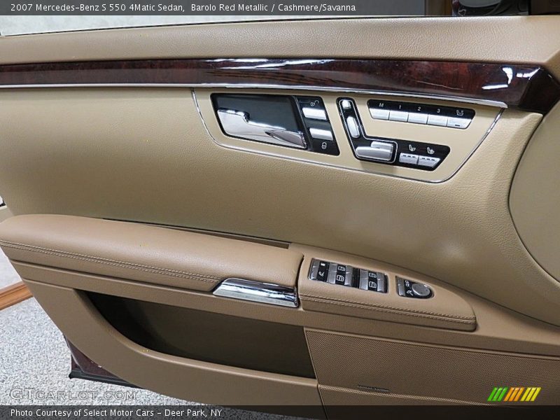 Barolo Red Metallic / Cashmere/Savanna 2007 Mercedes-Benz S 550 4Matic Sedan