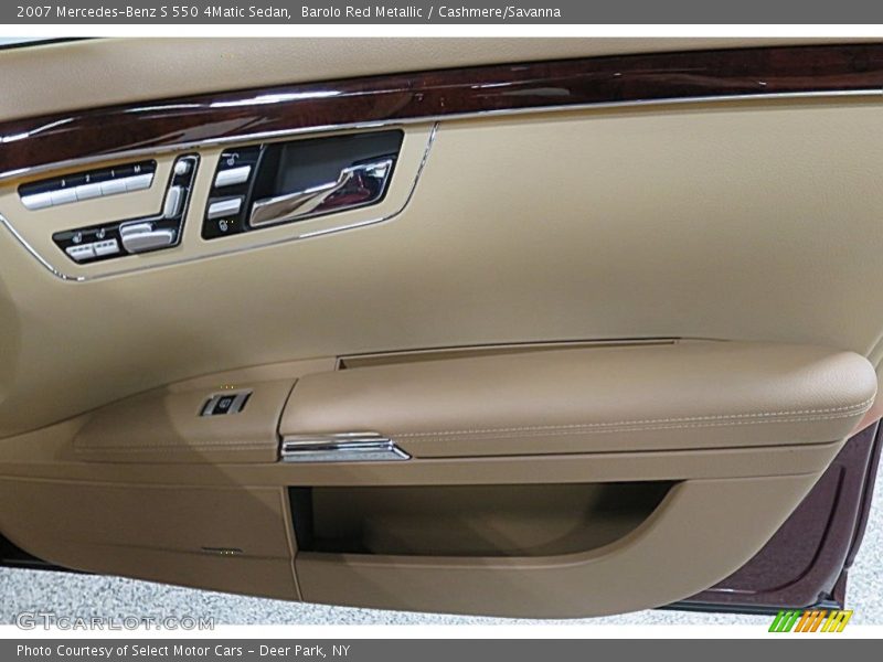 Barolo Red Metallic / Cashmere/Savanna 2007 Mercedes-Benz S 550 4Matic Sedan