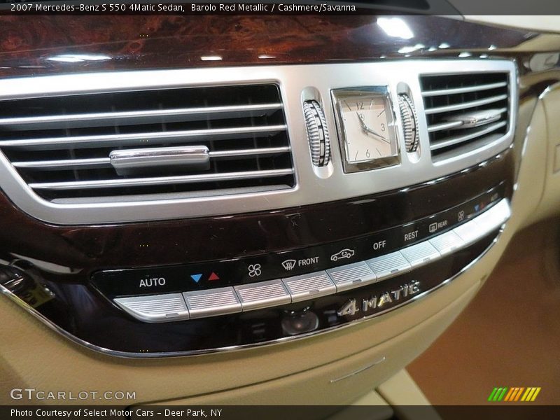 Barolo Red Metallic / Cashmere/Savanna 2007 Mercedes-Benz S 550 4Matic Sedan