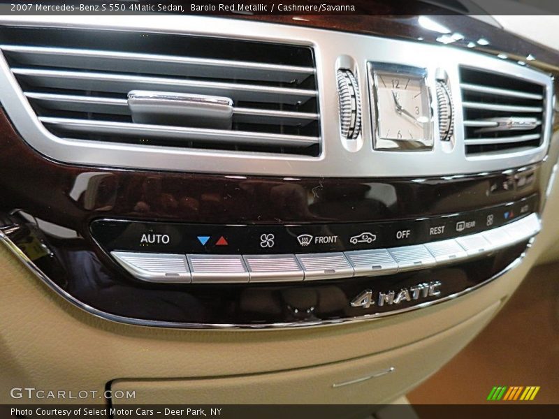 Barolo Red Metallic / Cashmere/Savanna 2007 Mercedes-Benz S 550 4Matic Sedan