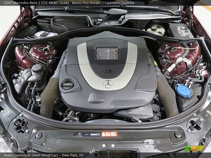 Barolo Red Metallic / Cashmere/Savanna 2007 Mercedes-Benz S 550 4Matic Sedan