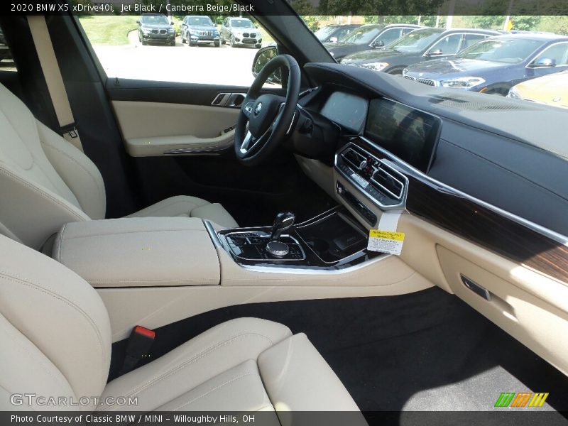 Jet Black / Canberra Beige/Black 2020 BMW X5 xDrive40i