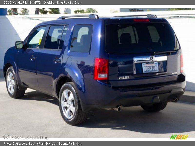 Obsidian Blue Pearl / Gray 2013 Honda Pilot EX 4WD