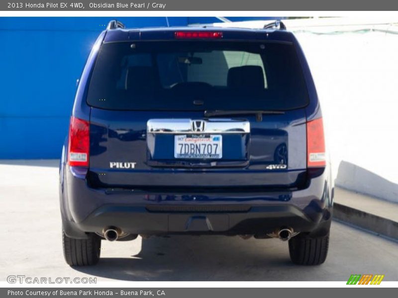Obsidian Blue Pearl / Gray 2013 Honda Pilot EX 4WD