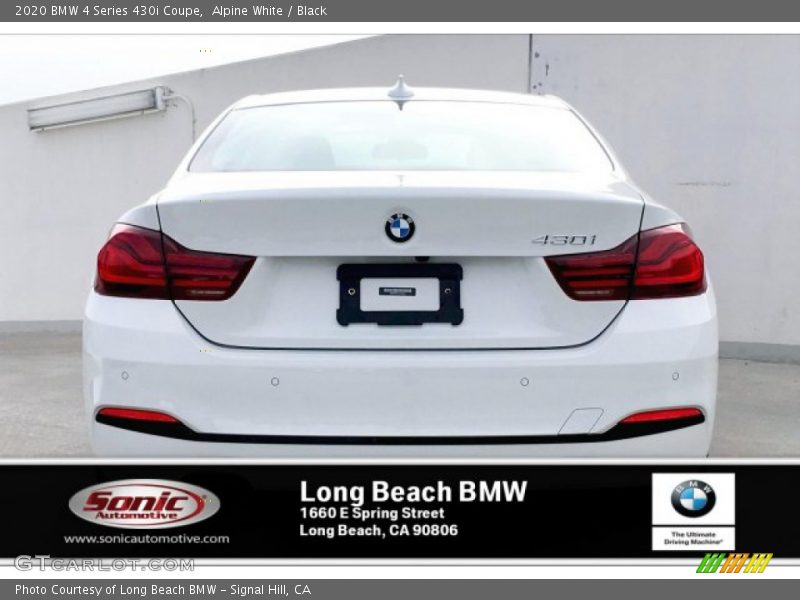 Alpine White / Black 2020 BMW 4 Series 430i Coupe