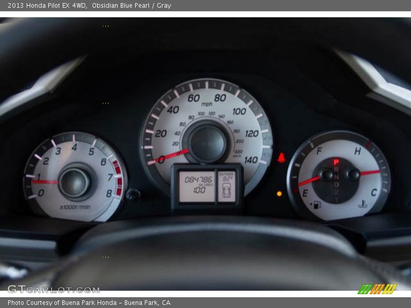 Obsidian Blue Pearl / Gray 2013 Honda Pilot EX 4WD