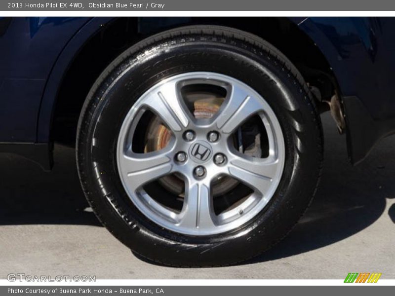 Obsidian Blue Pearl / Gray 2013 Honda Pilot EX 4WD