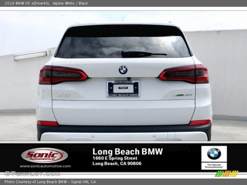 Alpine White / Black 2019 BMW X5 xDrive40i