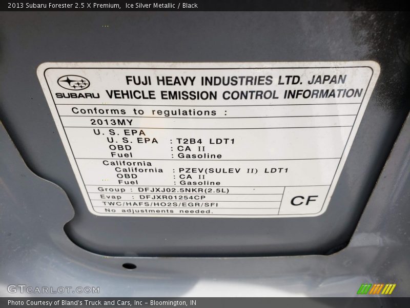 Ice Silver Metallic / Black 2013 Subaru Forester 2.5 X Premium