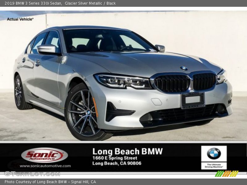 Glacier Silver Metallic / Black 2019 BMW 3 Series 330i Sedan