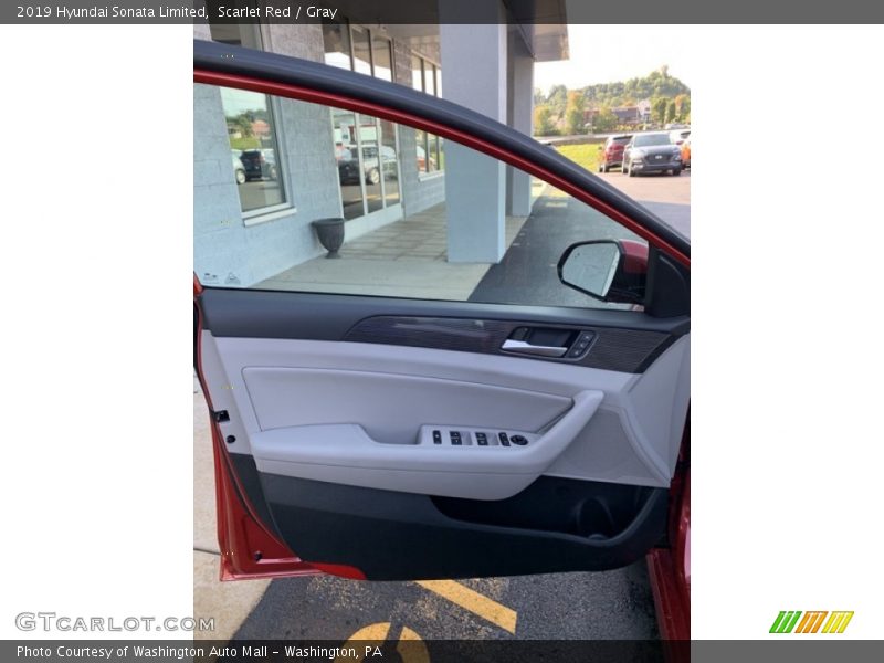 Scarlet Red / Gray 2019 Hyundai Sonata Limited