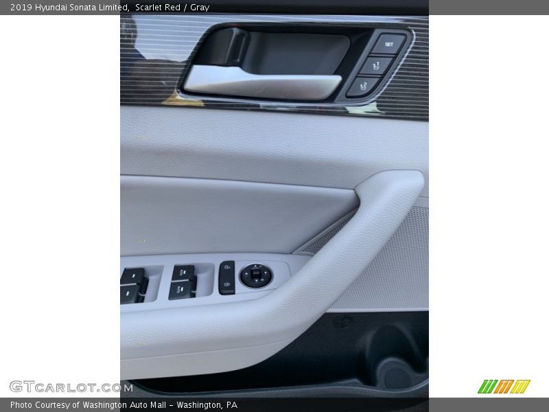 Scarlet Red / Gray 2019 Hyundai Sonata Limited