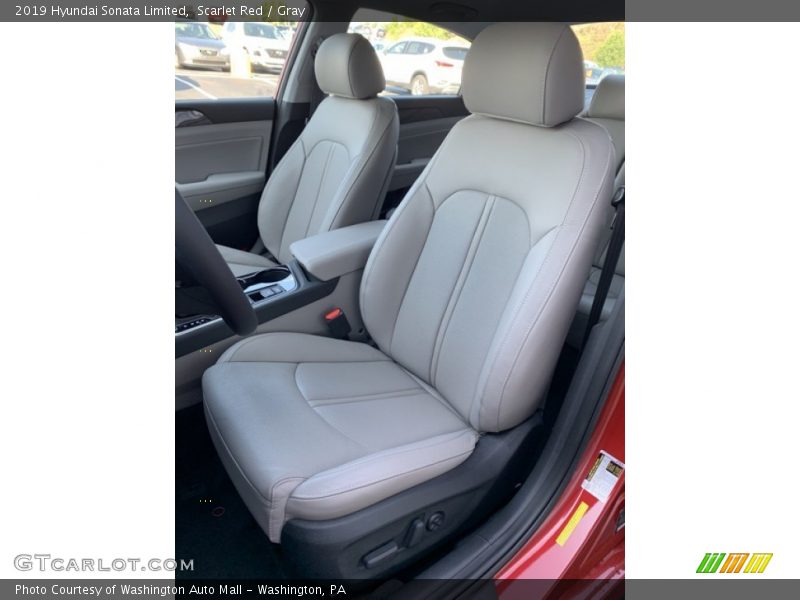Scarlet Red / Gray 2019 Hyundai Sonata Limited
