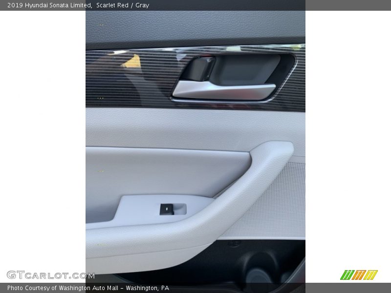 Scarlet Red / Gray 2019 Hyundai Sonata Limited
