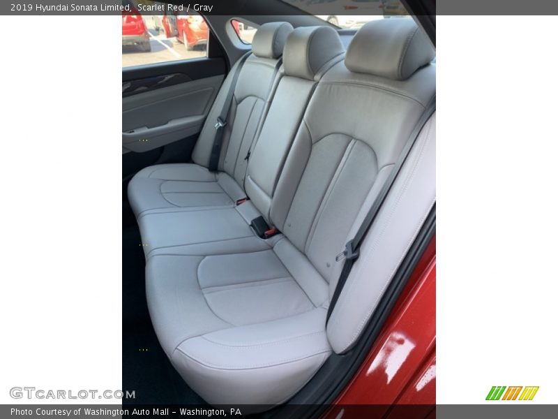 Scarlet Red / Gray 2019 Hyundai Sonata Limited