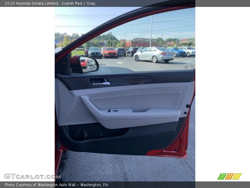 Scarlet Red / Gray 2019 Hyundai Sonata Limited