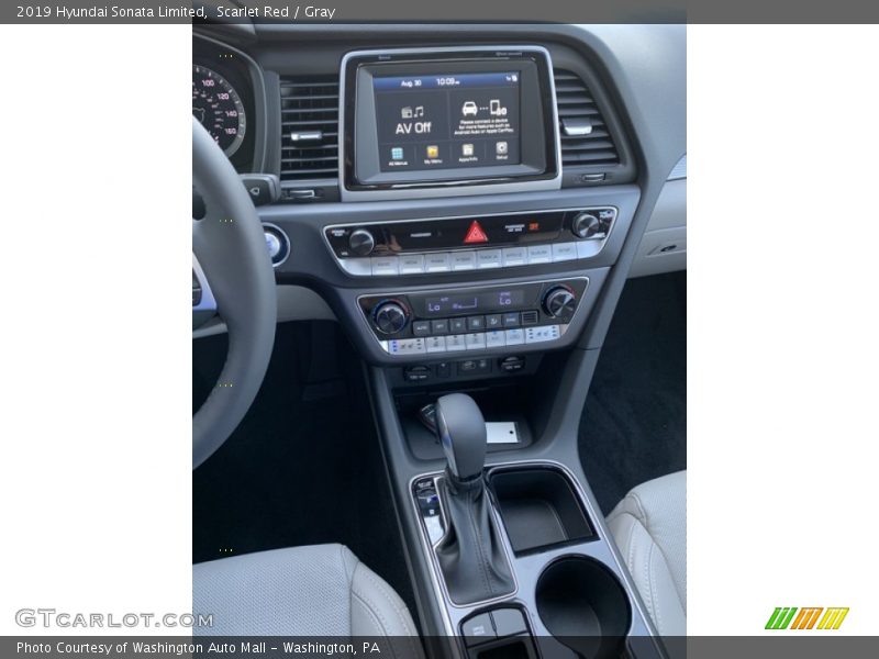 Scarlet Red / Gray 2019 Hyundai Sonata Limited