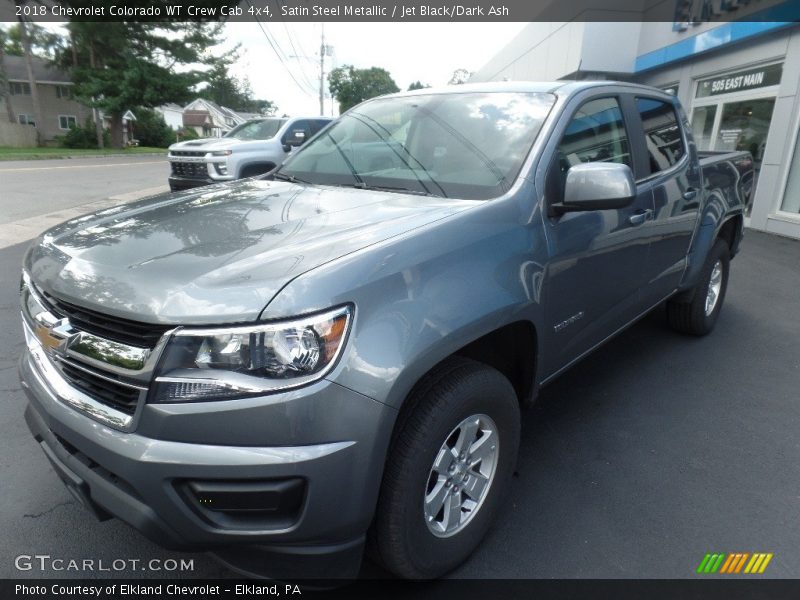 Satin Steel Metallic / Jet Black/Dark Ash 2018 Chevrolet Colorado WT Crew Cab 4x4