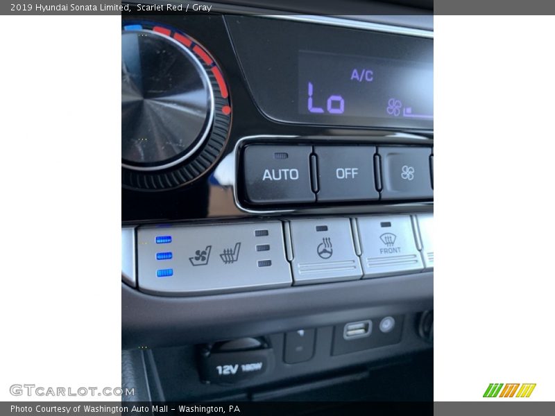 Scarlet Red / Gray 2019 Hyundai Sonata Limited