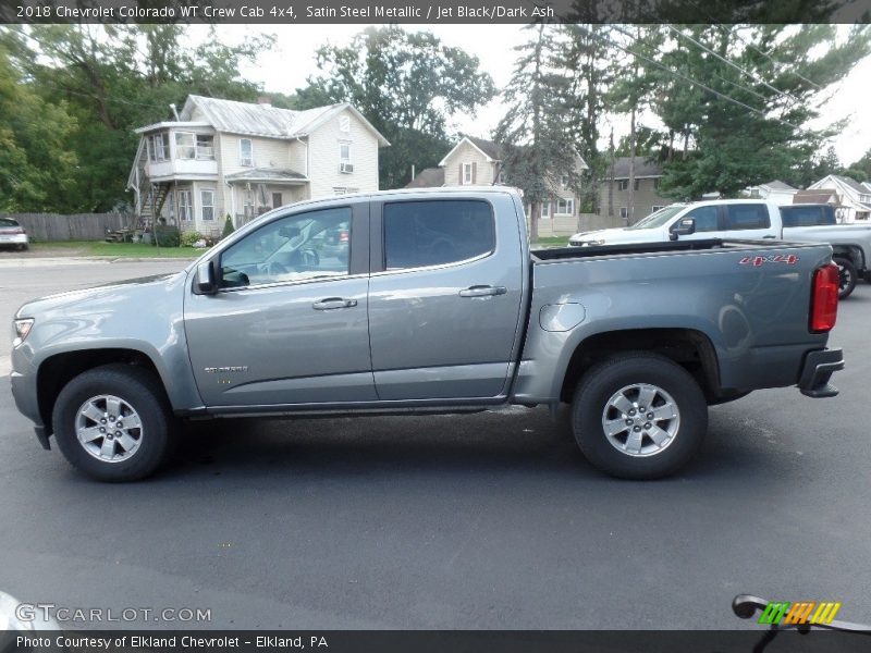 Satin Steel Metallic / Jet Black/Dark Ash 2018 Chevrolet Colorado WT Crew Cab 4x4