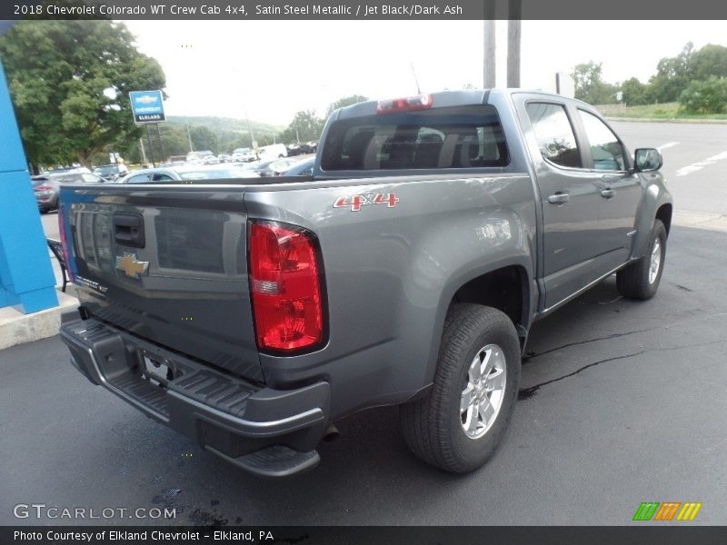 Satin Steel Metallic / Jet Black/Dark Ash 2018 Chevrolet Colorado WT Crew Cab 4x4