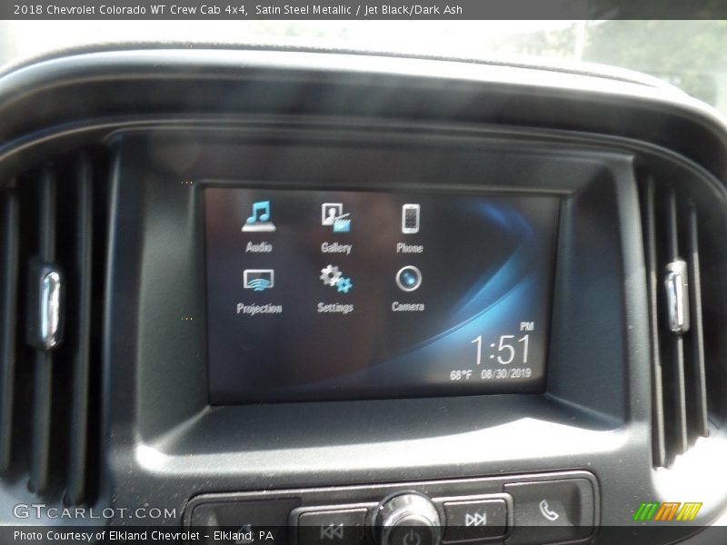 Satin Steel Metallic / Jet Black/Dark Ash 2018 Chevrolet Colorado WT Crew Cab 4x4