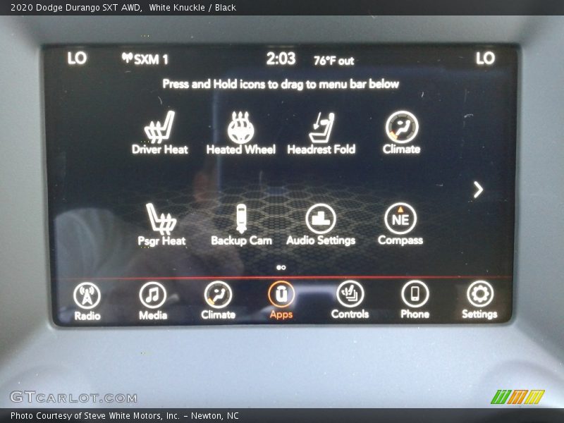 White Knuckle / Black 2020 Dodge Durango SXT AWD
