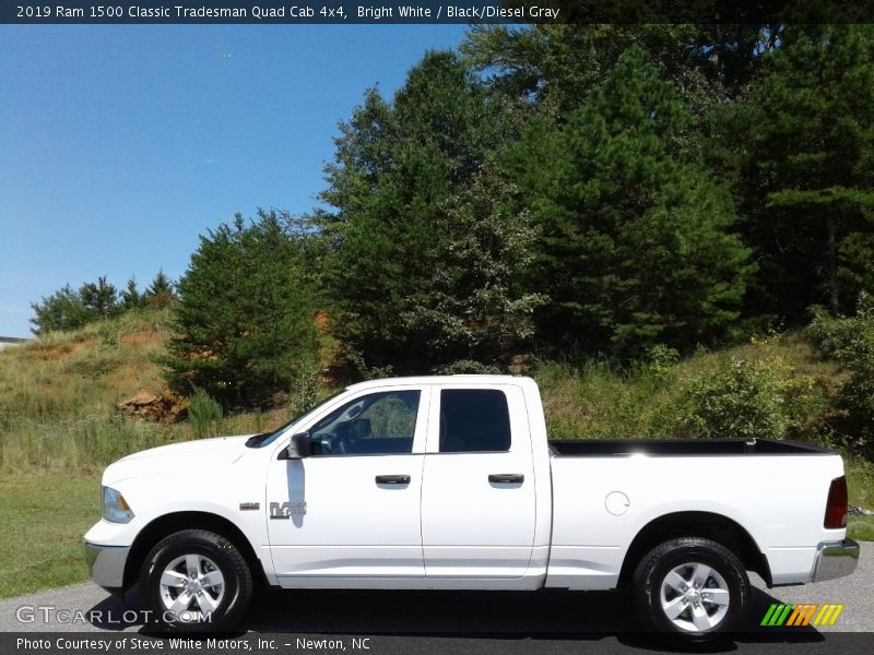 Bright White / Black/Diesel Gray 2019 Ram 1500 Classic Tradesman Quad Cab 4x4