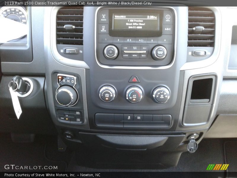 Bright White / Black/Diesel Gray 2019 Ram 1500 Classic Tradesman Quad Cab 4x4
