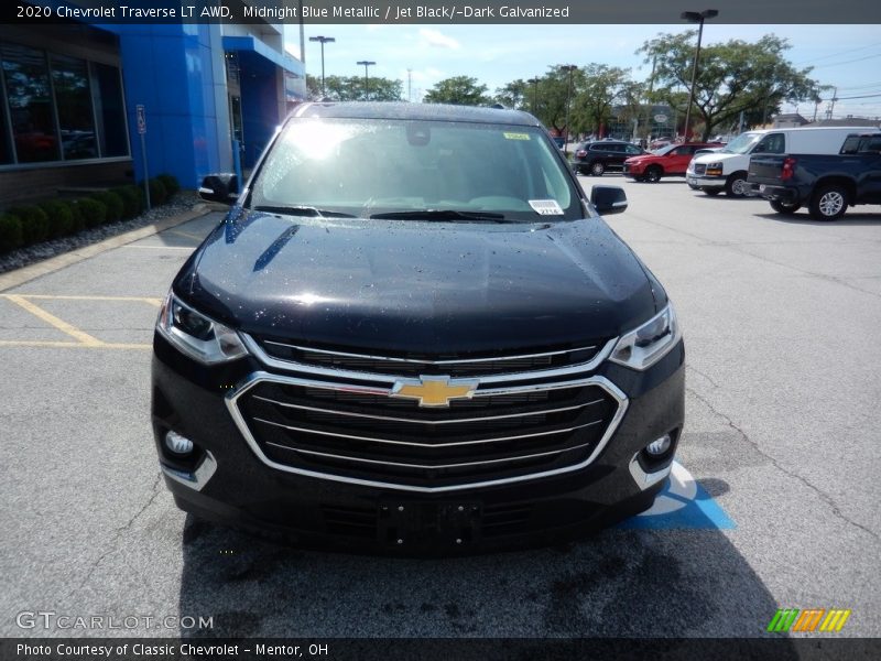 Midnight Blue Metallic / Jet Black/­Dark Galvanized 2020 Chevrolet Traverse LT AWD
