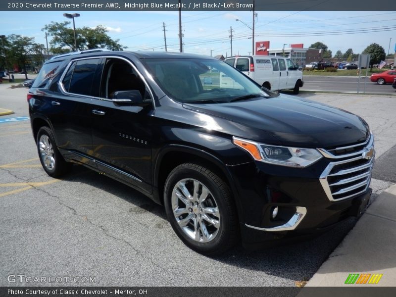 Midnight Blue Metallic / Jet Black/­Loft Brown 2020 Chevrolet Traverse Premier AWD