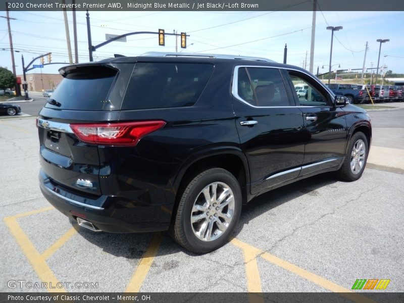 Midnight Blue Metallic / Jet Black/­Loft Brown 2020 Chevrolet Traverse Premier AWD
